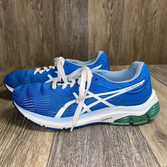 ASICS Women's Size 10 Gel-Pulse 11 Directoire Blue White Running Shoes 1012A467 - Picture 6 of 12
